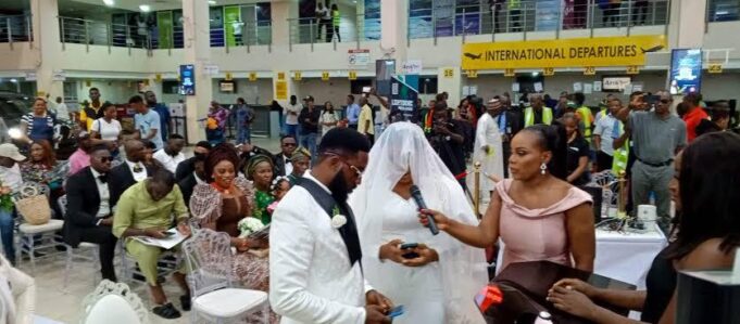 Wedding at Lagos airport