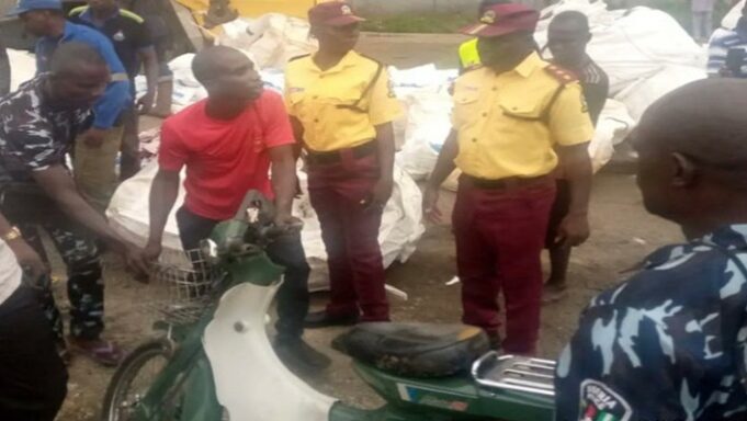 Lagos accident, Female biker