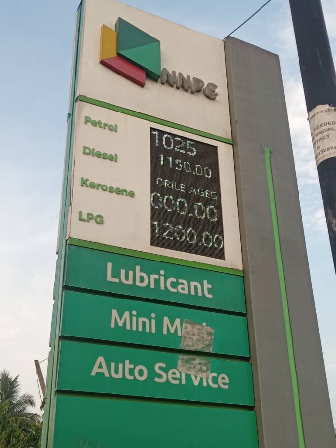 Petrol pump price